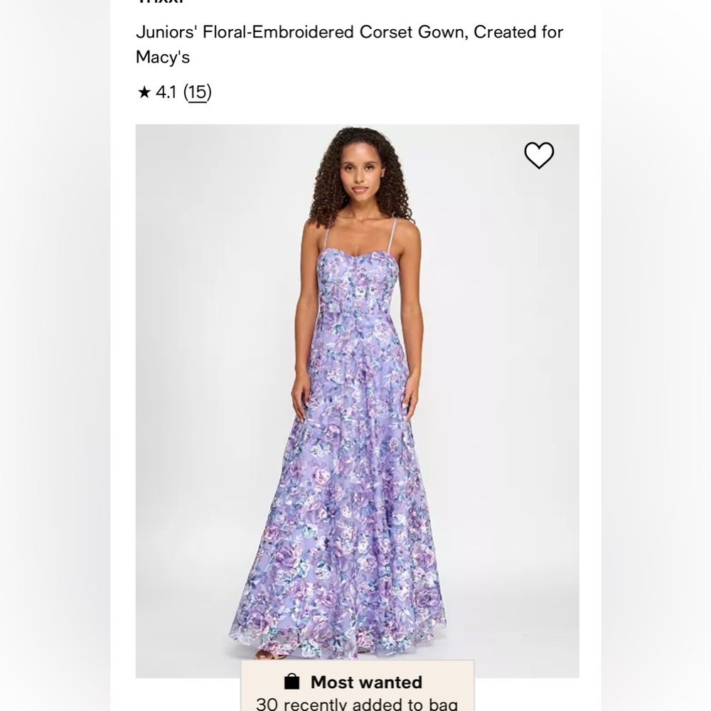Macy's Purple Maxi Dress